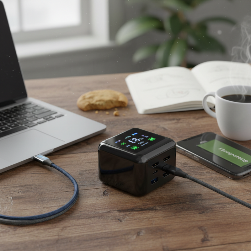 Illustration of Anker Prime 160W : minuscule, écran tactile, écran.... c'est le chargeur GaN USB-C le plus dingue que j'ai eu l'occasion de tester | Le site de Korben