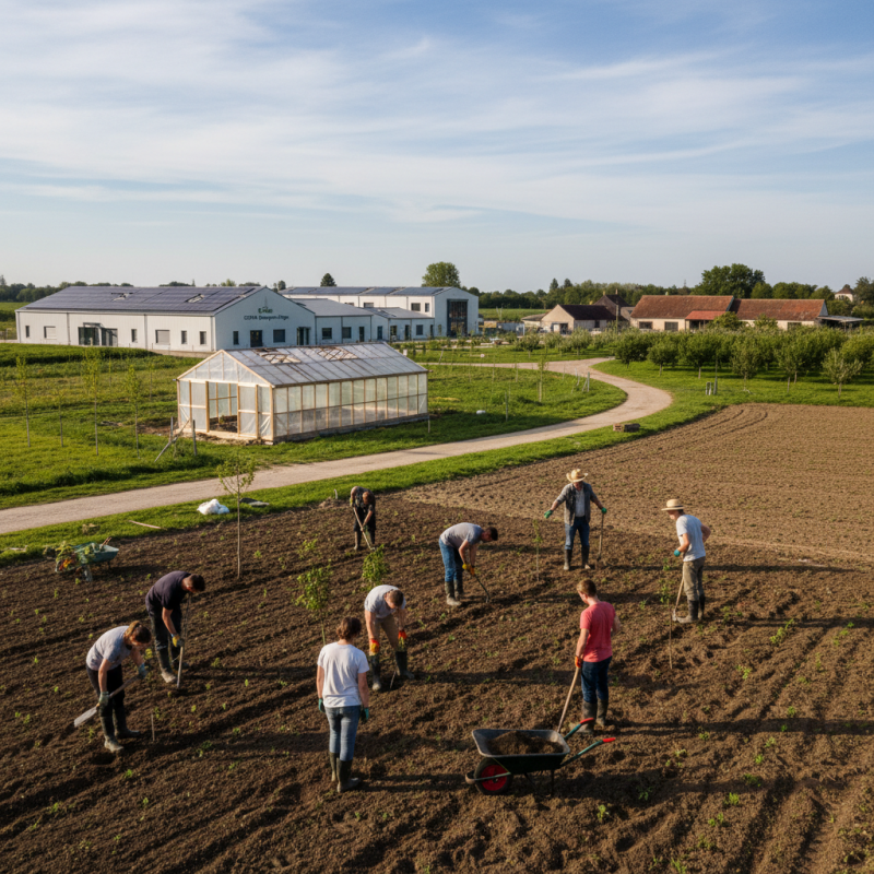 Illustration of Le CFA-BTP de Brétigny-sur-Orge fait son retour à la terre - Centre Inffo