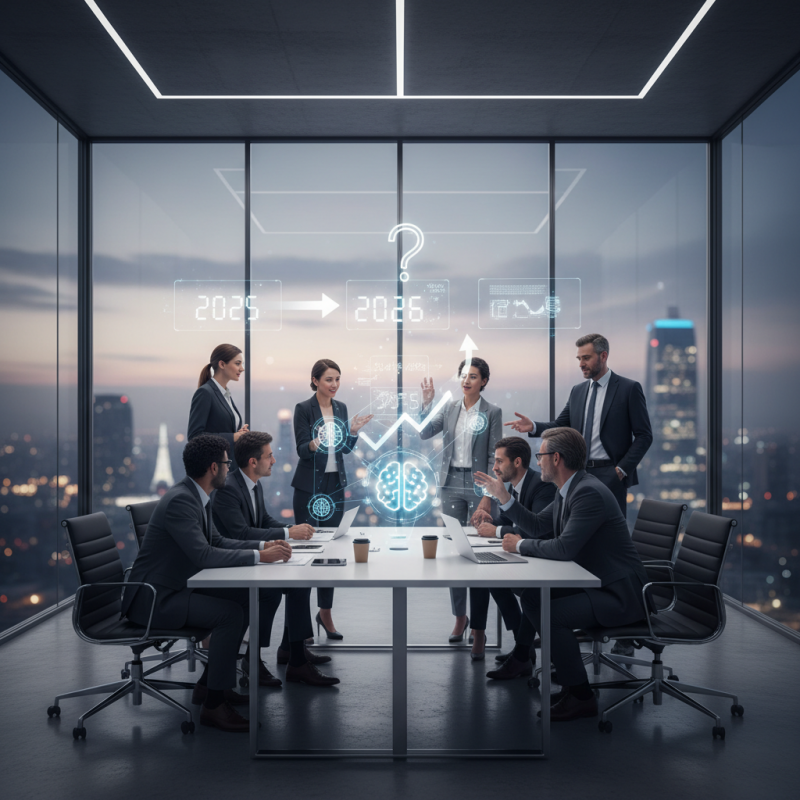 Illustration of Les VC prévoient une forte adoption de l’IA en entreprise en 2026 — encore une année de promesses?