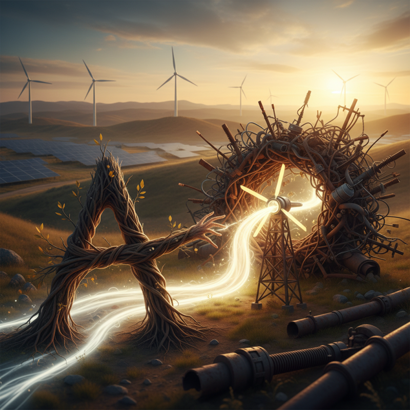 Illustration of Alphabet achète Intersect Power pour contourner les goulets d'étranglement du réseau électrique