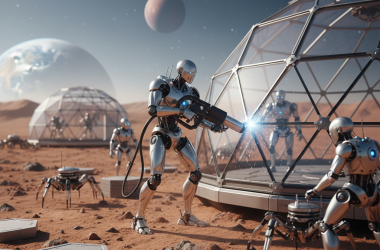 Illustration of GITAI - Ces robots qui vont construire des bases sur la Lune et Mars | Le site de Korben