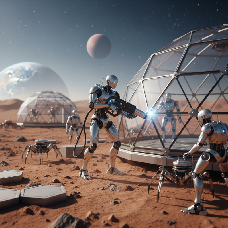 Illustration of GITAI - Ces robots qui vont construire des bases sur la Lune et Mars | Le site de Korben