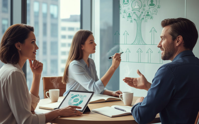 Illustration of Quand l'écoute et la culture du feedback transforme l'entretien annuel