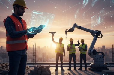 Illustration of Les ouvriers du bâtiment tirent profit de la ruée vers l'IA