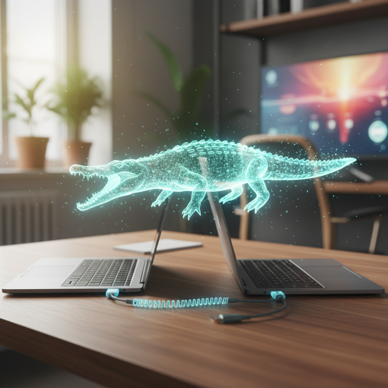 Illustration of Croc - L'outil ultime pour transférer des fichiers entre deux ordinateurs | Le site de Korben