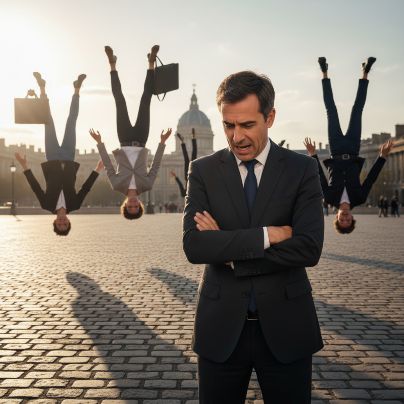 Illustration of « Ces gens marchent sur la tête » : le président du Medef vent debout contre la réduction des allègements de charge sur les salaires