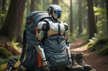 Illustration of QUESTER1 - Le robot humanoïde qui tient dans un sac à dos | Le site de Korben