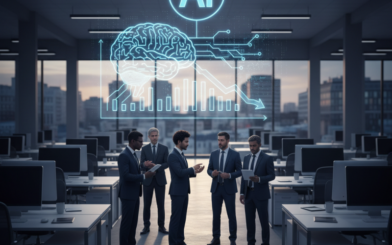 Illustration of L'entreprise de conseil en informatique Capgemini envisage de supprimer près de 2.400 postes en France à cause de l'IA