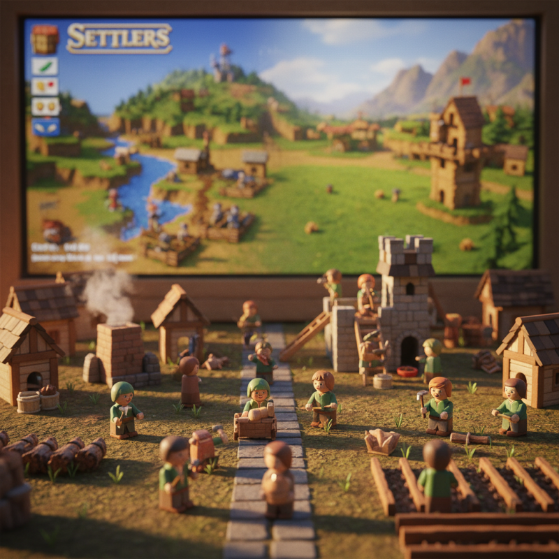 Illustration of Serflings - Le remake de The Settlers 1 qui va vous replonger en 1993 | Le site de Korben