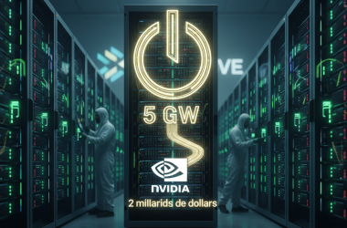 Illustration of Nvidia investit 2 milliards de dollars pour aider CoreWeave endetté à ajouter 5 GW de puissance de calcul AI