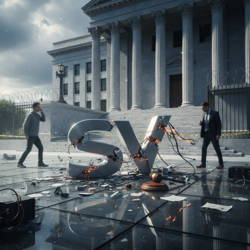 Illustration of La rupture la plus chaotique de la Silicon Valley se dirige définitivement vers le tribunal