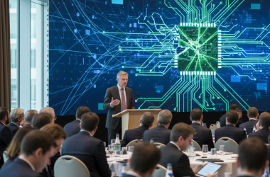 Illustration of Le PDG d'Anthropic fait sensation à Davos avec une critique de Nvidia