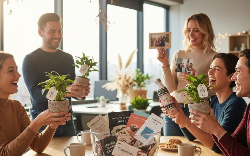Illustration of Comment arrêter d'offrir à ses collègues des cadeaux inutiles et impersonnels au Secret Santa? Cette entreprise a peut-être trouvé la solution