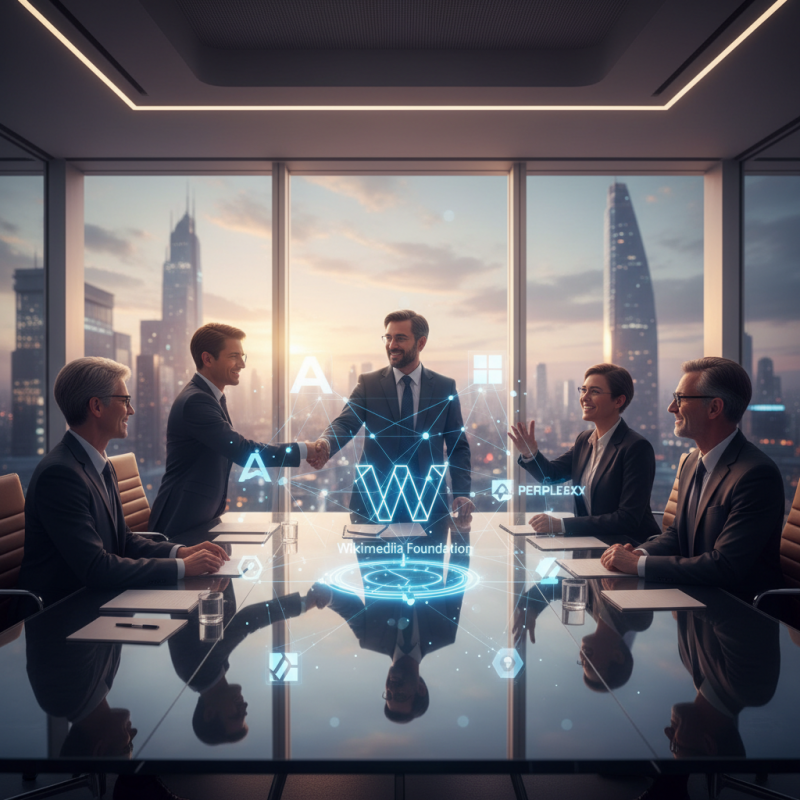 Illustration of La Wikimedia Foundation annonce de nouveaux partenariats avec l'IA avec Amazon, Meta, Microsoft, Perplexity et d'autres