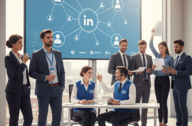 Illustration of France Travail aide les entreprises à recruter via LinkedIn, les syndicats craignent que les conseillers ne se transforment en "chasseurs de têtes" au détriment des chômeurs