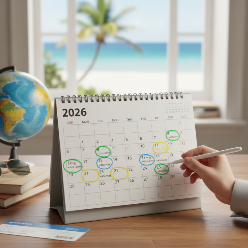Illustration of Longs week-ends, vacances... Comment poser judicieusement ses congés en 2026 pour obtenir jusqu'à 50 jours de repos