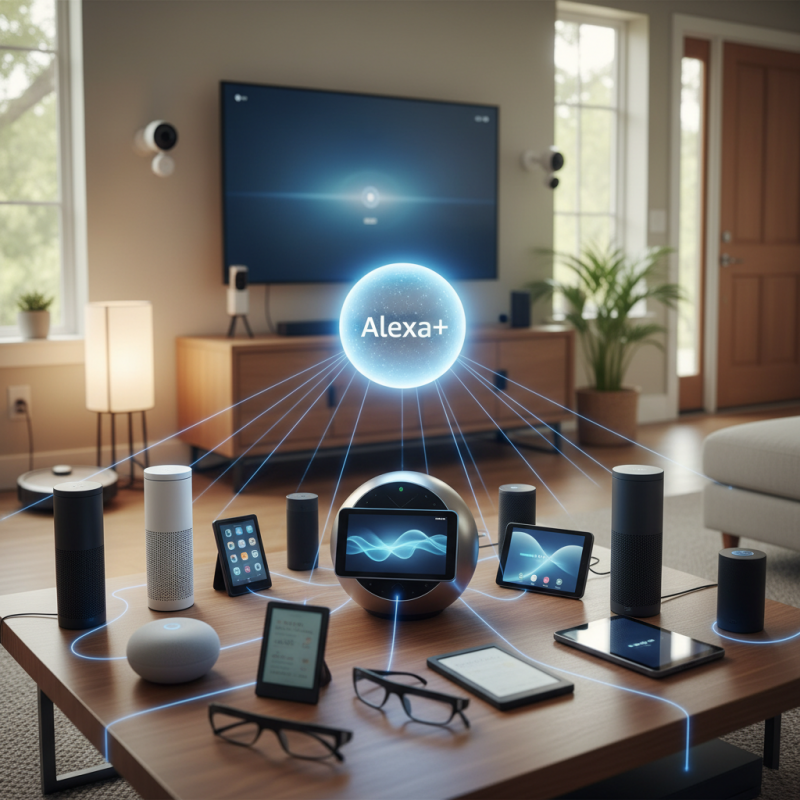 Illustration of Amazon affirme que 97 % de ses appareils peuvent prendre en charge Alexa+