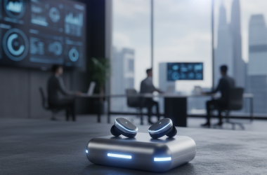 Illustration of OpenAI vise à commercialiser son premier appareil en 2026, et il pourrait s'agir d'une paire d'écouteurs