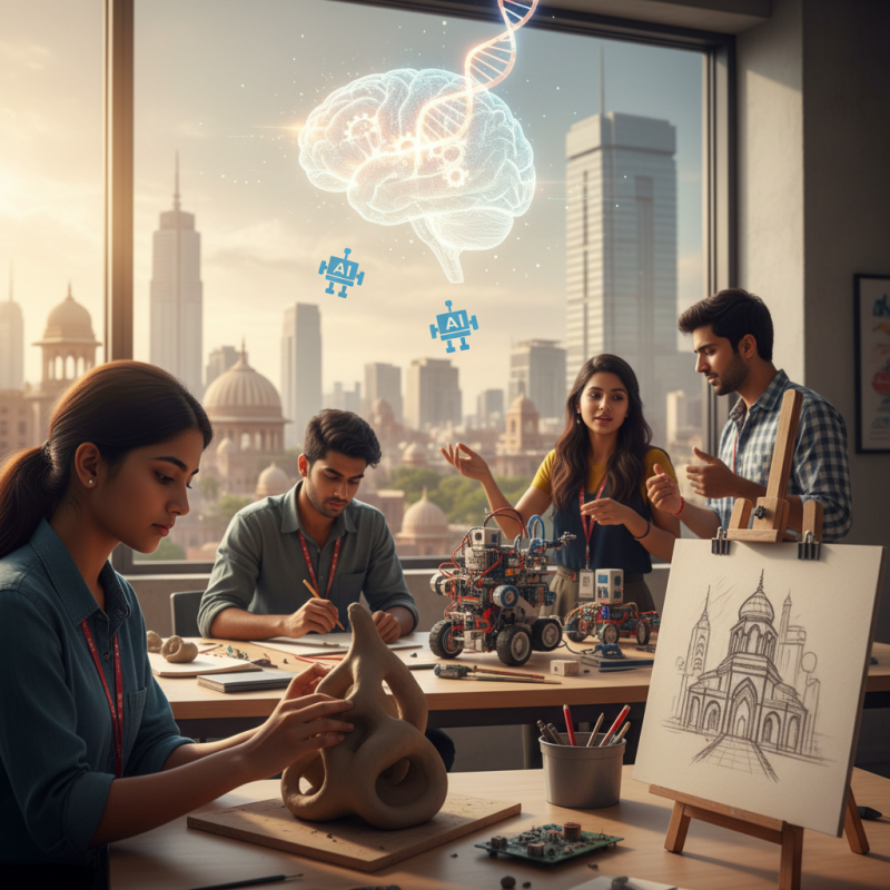 Illustration of La valorisation d'Emversity en Inde double alors qu'elle développe des compétences que l'IA ne peut pas remplacer