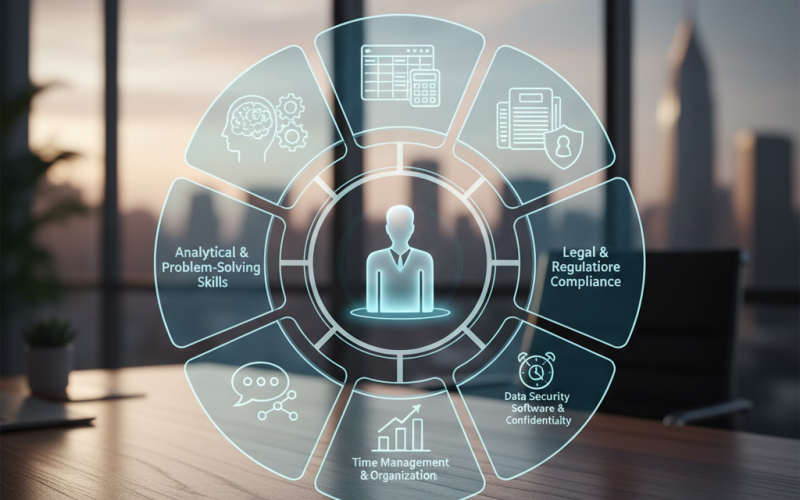 Illustration of Les 8 compétences clés du gestionnaire de paie en 2026