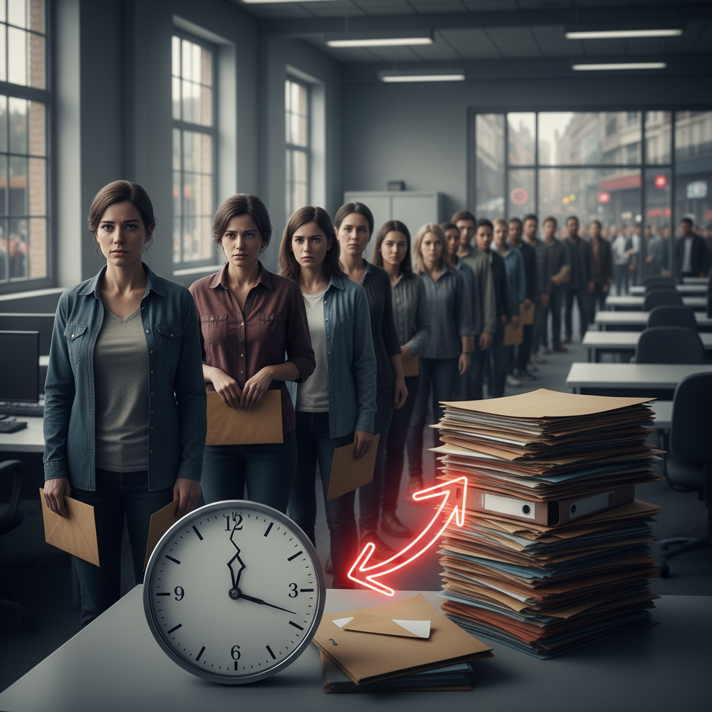 Illustration of La réforme de l'assurance chômage a raccourci à 18 mois la durée maximale d'indemnisation : le nombre de personnes en fin de droit a depuis bondi de 77%