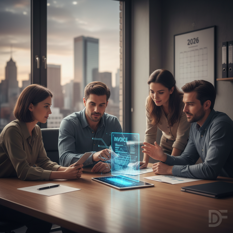 Illustration of Que va changer la facture électronique pour votre organisme de formation en 2026 - Digiforma