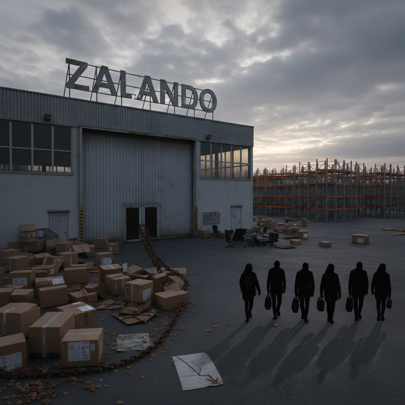 Illustration of 2.700 emplois supprimés à cause de Shein: Zalando ferme un très gros site en Allemagne et licencie un sixième de ses effectifs