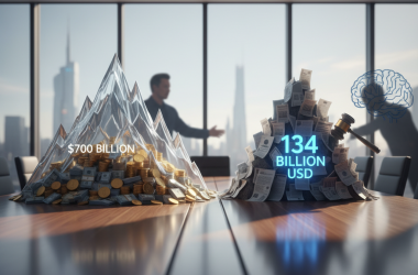 Illustration of Musk demande jusqu'à 134 milliards de dollars dans le cadre d'une action en justice contre OpenAI, malgré une fortune de 700 milliards de dollars