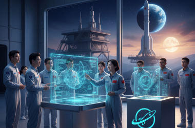 Illustration of China’s Moonshot lance un nouveau modèle open-source Kimi K2.5 et un agent de codage