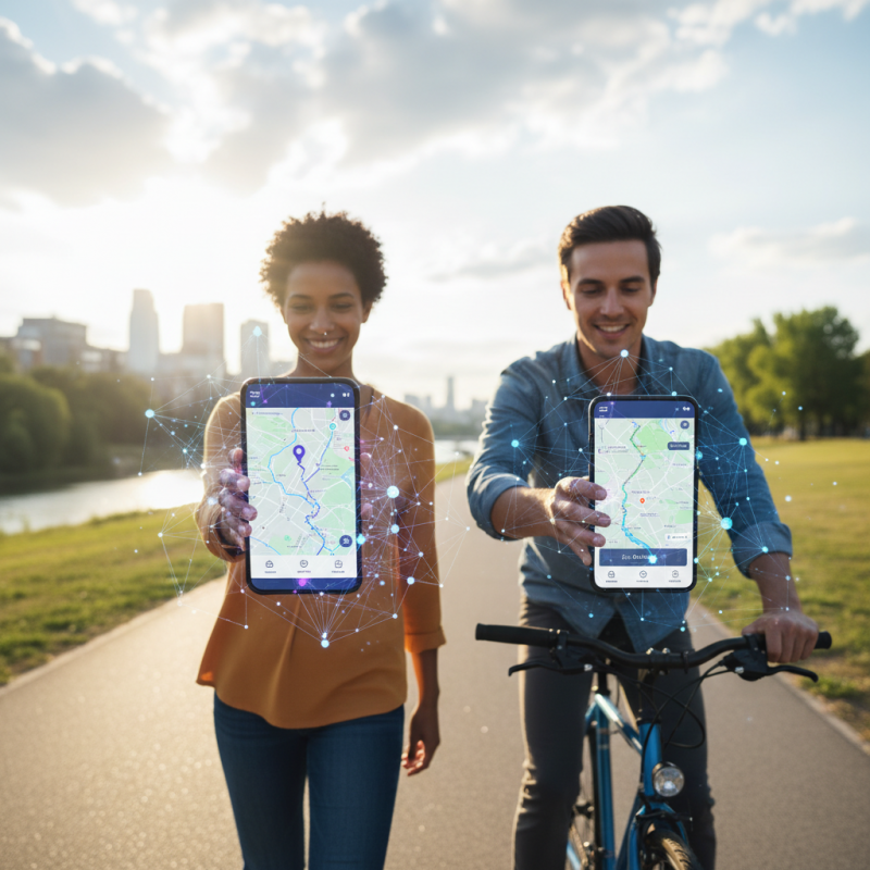 Illustration of Google Maps permet désormais d’accéder à Gemini en marchant et en faisant du vélo