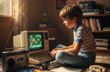 Illustration of Enfant des années 80 - C'était comment la technologie avant Internet ? | Le site de Korben