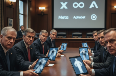 Illustration of Les sénateurs américains exigent des réponses de X, Meta, Alphabet, et autres sur les deepfakes sexualisés