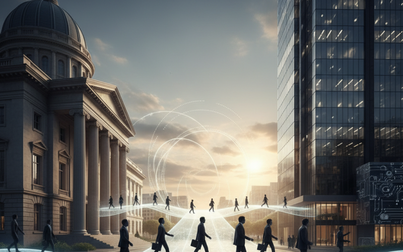 Illustration of Le cumul d’activités et les passages entre les secteurs public et privé | Le portail de la fonction publique