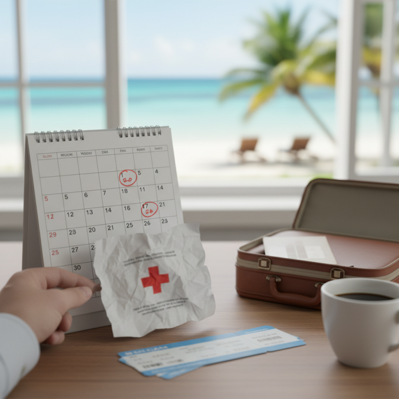 Illustration of Arrêt maladie pendant congés payés : report, acquisition, droits