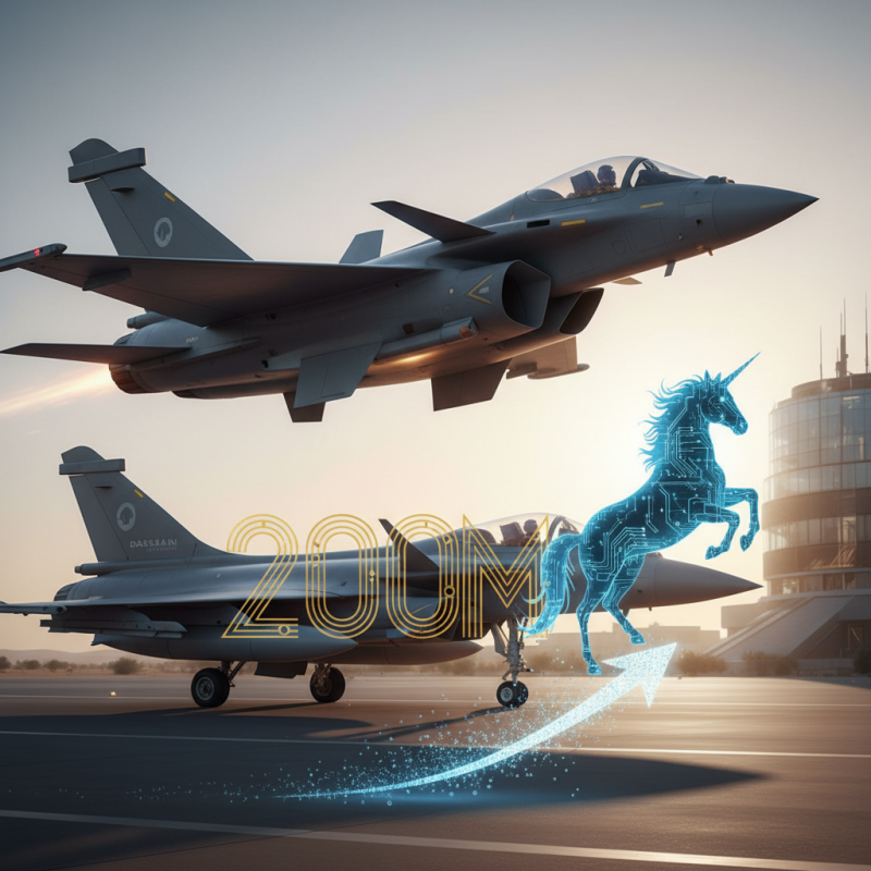 Illustration of Harmattan AI lève 200 millions de dollars lors d’un tour de financement Series B dirigé par Dassault Aviation, devient une licorne de la défense