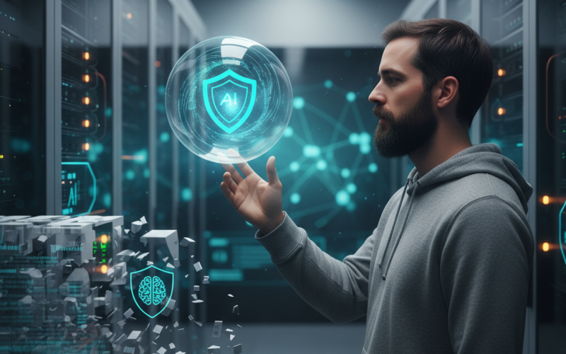 Illustration of Moxie Marlinspike a une alternative axée sur la confidentialité à ChatGPT