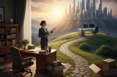 Illustration of Le Changement de Lieu de Travail