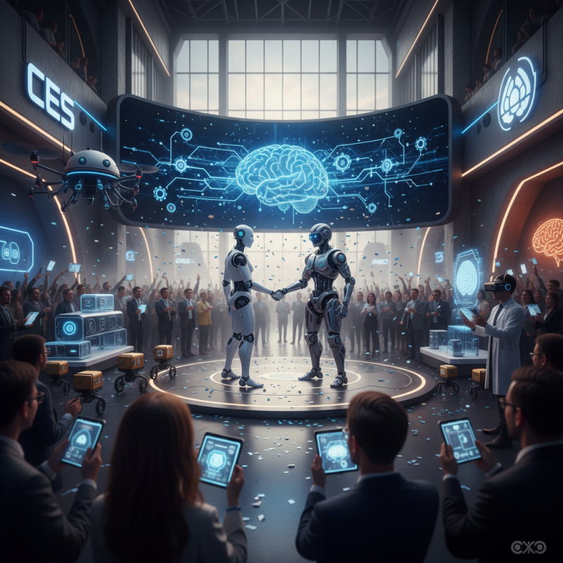 Illustration of CES 2026 : Suivez en direct pour découvrir le meilleur, le plus étrange et le plus intéressant en matière de technologie pendant la clôture de cet événement axé sur la robotique et l'IA