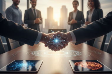 Illustration of ServiceNow signe un autre partenariat avec l'IA, cette fois avec Anthropic