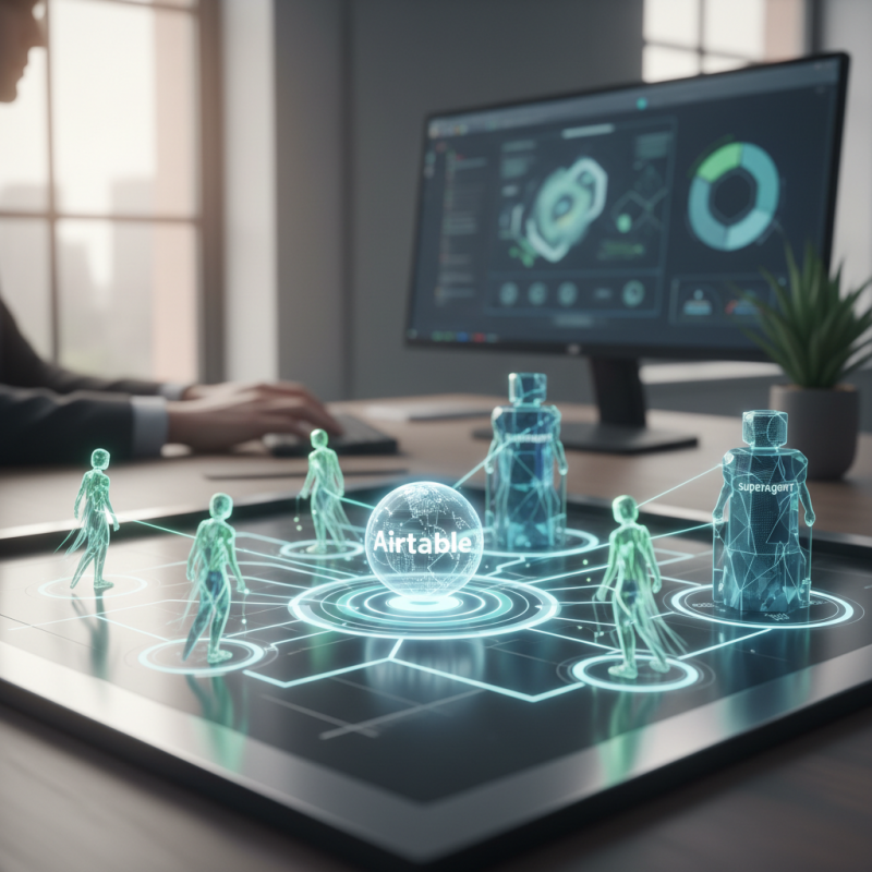Illustration of Airtable se lance dans le jeu des agents IA avec Superagent