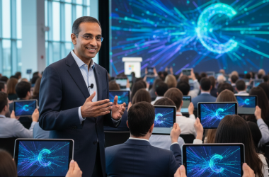 Illustration of Satya Nadella assure que les utilisateurs utilisent beaucoup l’IA Copilot de Microsoft