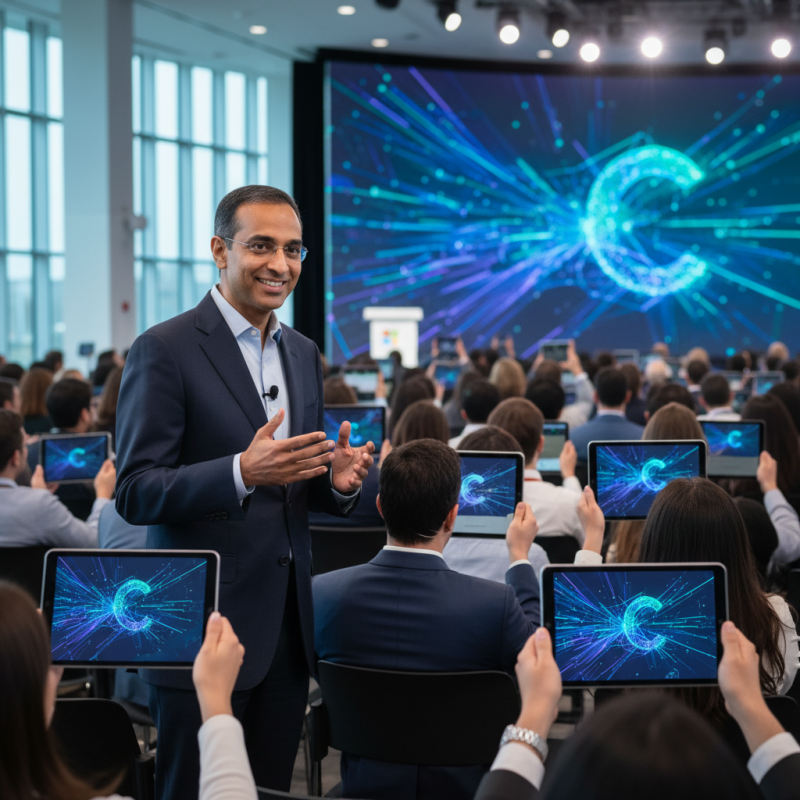 Illustration of Satya Nadella assure que les utilisateurs utilisent beaucoup l’IA Copilot de Microsoft