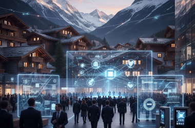 Illustration of Comment Davos s'est-il transformé en conférence technologique ?