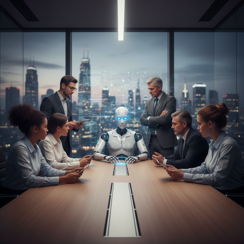 Illustration of Les entreprises sont face à un dilemme : elles veulent remplacer les jeunes recrues par l'IA mais risquent de se retrouver dans quelques années sans travailleurs qualifiés