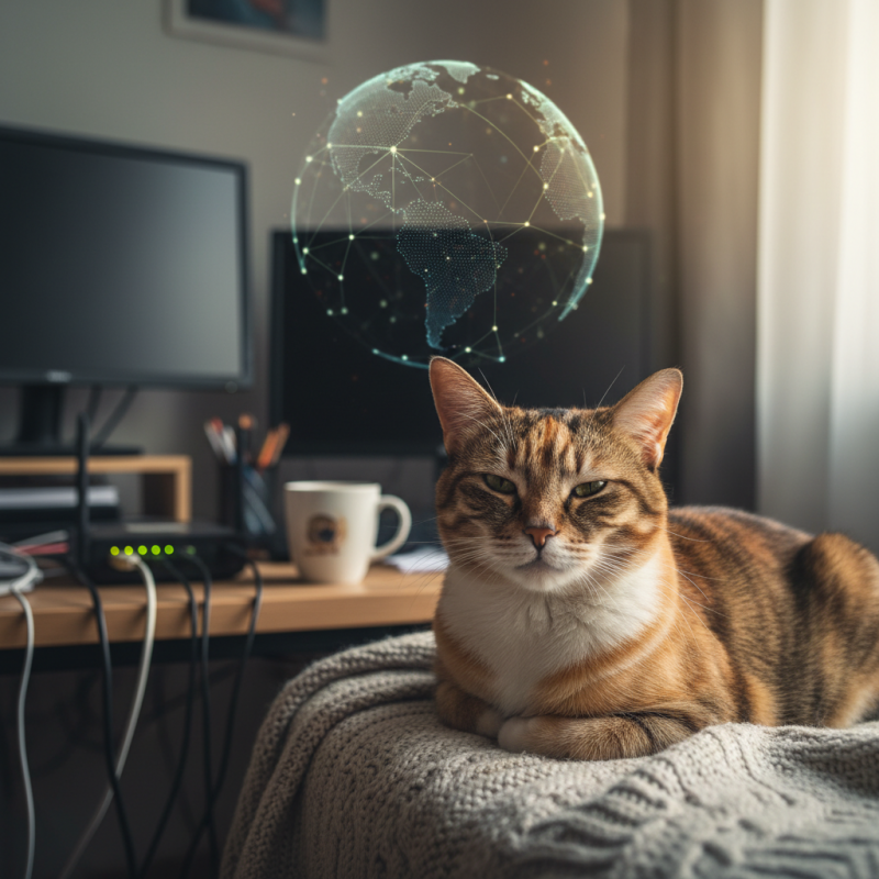 Illustration of Le chat préféré des gens qui ont la même adresse IP | Le site de Korben