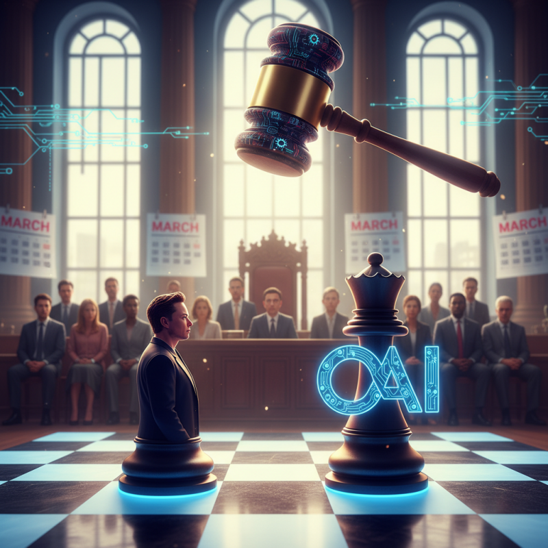 Illustration of Le procès d’Elon Musk contre OpenAI aura lieu devant un jury en mars