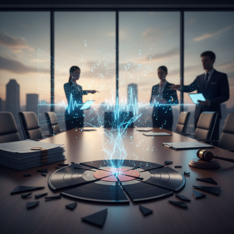 Illustration of Les éditeurs de musique poursuivent Anthropic pour 3 milliards de dollars pour « piraterie flagrante » de 20 000 œuvres