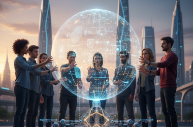 Illustration of Humans& pense que la coordination est la prochaine frontière pour l'IA, et ils construisent un modèle pour le prouver