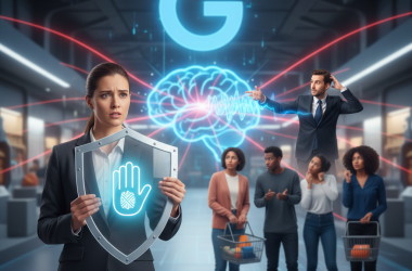 Illustration of Un watchdog des consommateurs lance un avertissement sur le protocole d’achat IA de Google — Google dit qu’elle a tort