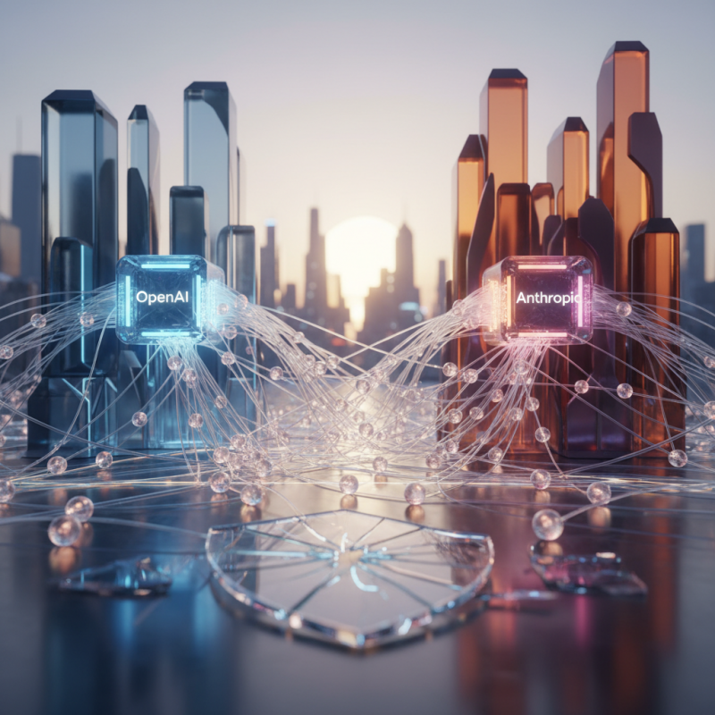 Illustration of Avec l'IA, la loyauté des investisseurs est (presque) morte : Au moins une douzaine de VC d'OpenAI investissent également dans Anthropic